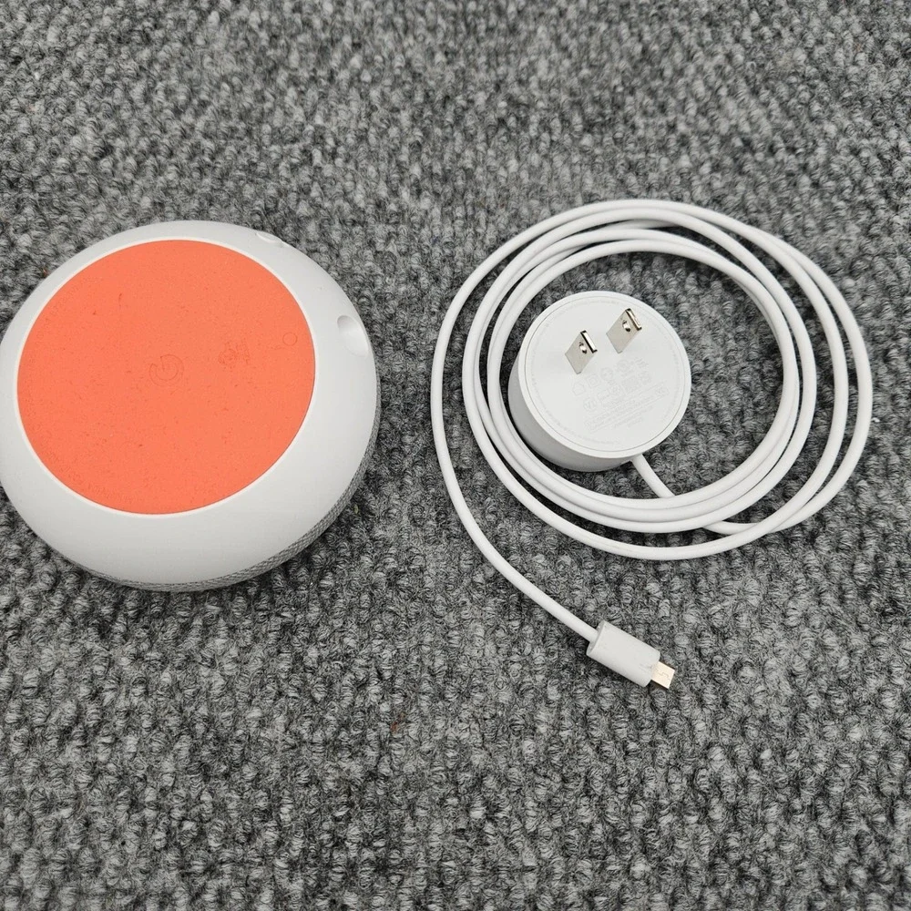 Google Home Mini H0A Smart Speaker Chalk White Voice Assistant Bluetooth Tested